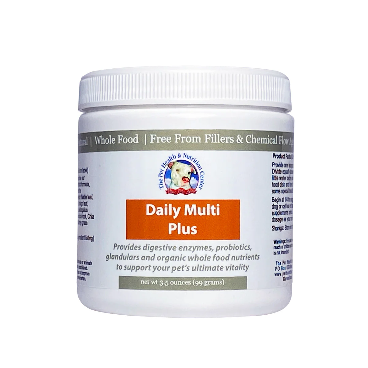 Are there pill forms of Daily Multi Plus organic dog vitamins? My pup is a picky eater, and 3/4 teaspoon is hard to administer.