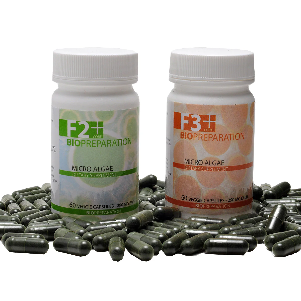 If I switch from Biopreparation F2 to F3 microalgae supplement, do I start with 1 pill?