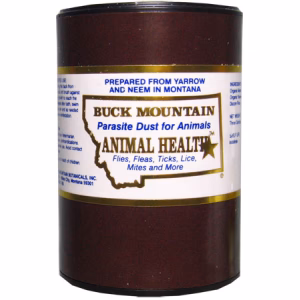 Can buck mountain parasite dust stop mosquitoes from biting my dog?