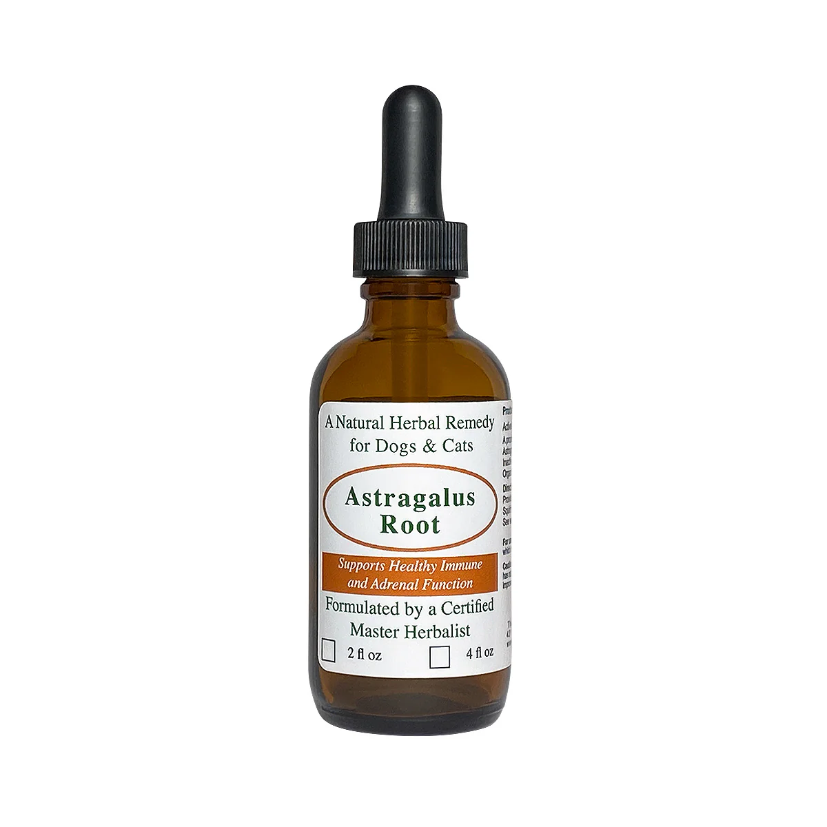 What is the ml per lb of body weight dosage of Astragalus Root for my cat?