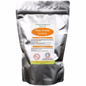 If Im giving dog a BARF diet, using salmon & lamb as meat source d/t kidney disease, do I need the whey protein?